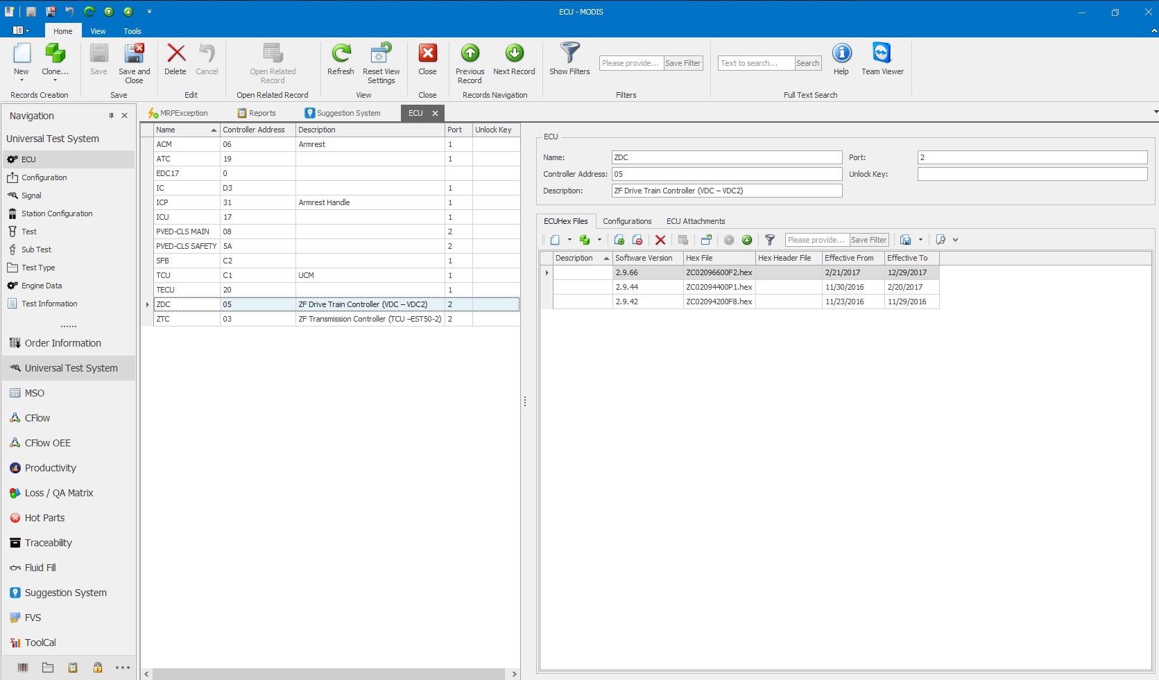 Configure Engine Control Unit Data